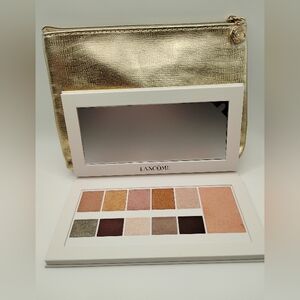Lancôme Holiday 2023 Eye & Face Shadow Palette&Gold Cosmetic Pouch